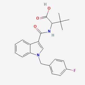 molecular formula C22H23FN2O3 B10769644 MDMB-FUBICA metabolite 3 