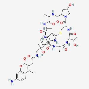molecular formula C47H58N10O13S B10769648 AMCA Phalloidin 