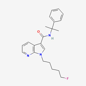 molecular formula C22H26FN3O B10769690 5F-Cumyl-P7aica CAS No. 2171492-36-5