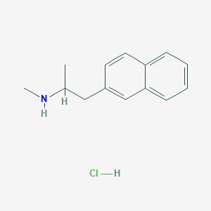 molecular formula C14H18ClN B10769835 N-methyl-1-(naphthalen-2-yl)propan-2-amine,monohydrochloride 