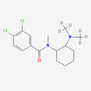 molecular formula C16H22Cl2N2O B10769900 N-[2-[bis(trideuteriomethyl)amino]cyclohexyl]-3,4-dichloro-N-methylbenzamide 