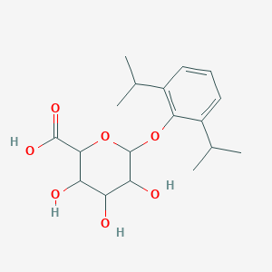 molecular formula C18H26O7 B10770006 Propofol beta-D-Glucuronide 