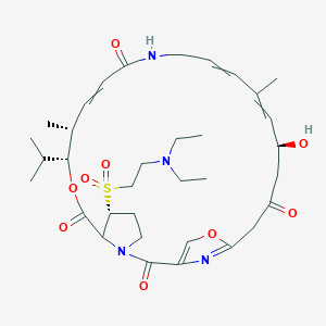 molecular formula C34H50N4O9S B10770013 Dalfopristin (mesylate) 