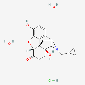 molecular formula C20H28ClNO6 B10770156 Naltrexone hydrochloride dihydrate CAS No. 850808-02-5