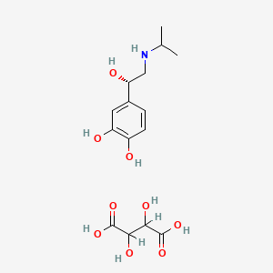 molecular formula C15H23NO9 B10770178 S(+)-Isoproterenol (+)-bitartrate 