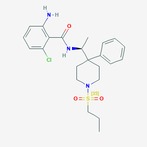 molecular formula C23H30ClN3O3S B10770197 [35S]Acppb 