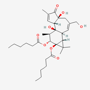 molecular formula C32H48O8 B10770399 4alpha-Phorbol 12,13-dihexanoate 