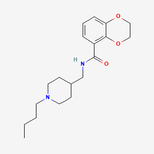 molecular formula C19H28N2O3 B10770494 N-[(1-butylpiperidin-4-yl)methyl]-2,3-dihydro-1,4-benzodioxine-5-carboxamide 