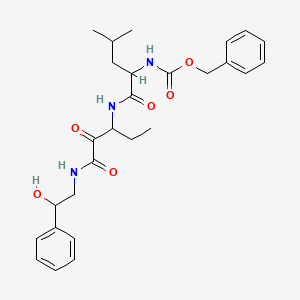 molecular formula C27H35N3O6 B10770551 Z-Leu-Abu-CONH-CH2-CHOH-Ph 