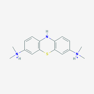 molecular formula C16H21N3S+2 B10770769 Leucomethylthioninium 