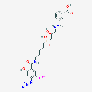 molecular formula C24H31IN5O7P B10770908 (iodo-125)-CGP 71872 