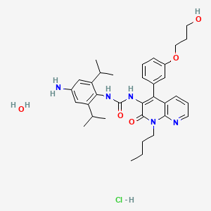 molecular formula C34H46ClN5O5 B10770921 Smp-797 monohydrate 