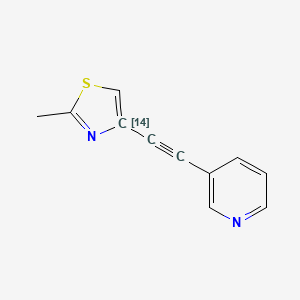 molecular formula C11H8N2S B10771002 [14C]Mtep 