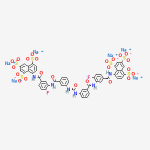 molecular formula C49H28F2N6Na6O23S6 B10771187 NF157 