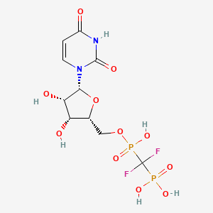 molecular formula C10H14F2N2O11P2 B10771354 MRS2802 