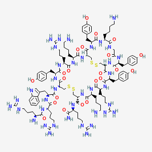 molecular formula C109H164N38O22S4 B10771901 Antileishmanial agent-22 