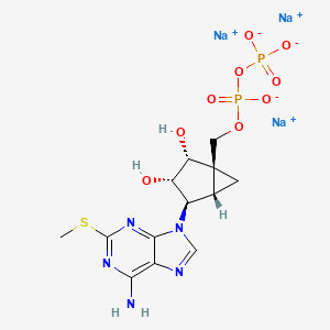molecular formula C13H16N5Na3O9P2S B10772476 Ccj8J6AY9L 