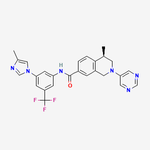 molecular formula C26H23F3N6O B10772507 Ddr-trk-1 