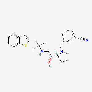 molecular formula C26H31N3OS B10772688 1-Arylmethylpyrrolidin-2-yl ethanol amine 