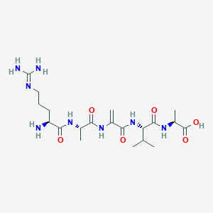 molecular formula C20H36N8O6 B10772883 Peptide 4 
