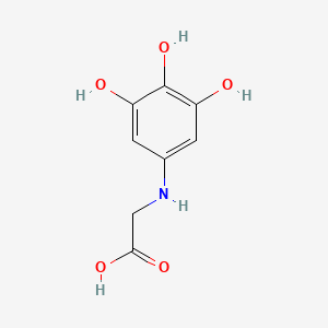 molecular formula C8H9NO5 B10772952 (RS)-3,4,5-trihydroxyphenylglycine 