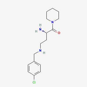 molecular formula C16H24ClN3O B10772978 N4-(4-chlorobenzyl)-2,4-diaminobutanoylpiperidine 