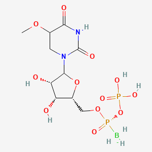 molecular formula C10H20BN2O12P2- B10773050 Rp-5-OMe-UDPalphaB 