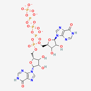 molecular formula C20H22N8O24P5-5 B10773109 Diinosine-5',5