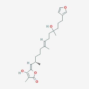 molecular formula C25H36O5 B10773203 (12E,20Z,18S)-8-hydroxyvariabilin 