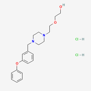 molecular formula C21H30Cl2N2O3 B10773303 ZK756326 dihydrochloride 