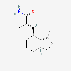 molecular formula C15H23NO B10773337 Valerenic acid amide 