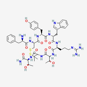 molecular formula C51H69N13O11S2 B10773591 Acetyl octapeptide-1 