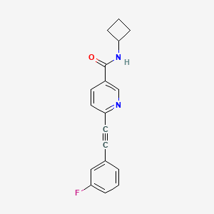 molecular formula C18H15FN2O B10773737 VU0360172 