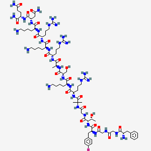 molecular formula C83H139FN32O21 B10773750 [(pF)Phe4Aib7Arg14Lys15]N/OFQ-NH2 