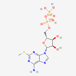 molecular formula C11H17N5O10P2S B10773810 [33P]2MeSADP 