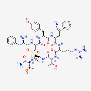 molecular formula C51H69N13O11S2 B10773812 Acetyl octapeptide-1 