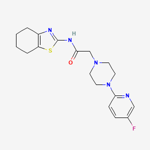 molecular formula C18H22FN5OS B10773897 FATP1-IN-1 