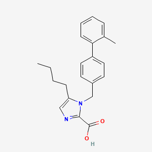 molecular formula C22H24N2O2 B10774010 5-Butyl-methyl immidazole carboxylate 30 
