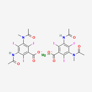 molecular formula C24H20I6MgN4O8 B10774017 Metrizoate magnesium CAS No. 20968-37-0