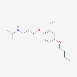 molecular formula C19H31NO2 B10774115 N-isopropyl-3-(2-allyl-4-butoxy-phenoxy)propylamine 