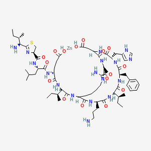 molecular formula C66H103N17O16SZn B10774153 Bacitracin-ZINC 