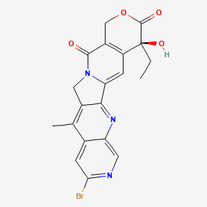 molecular formula C20H16BrN3O4 B10774227 (19S)-7-bromo-19-ethyl-19-hydroxy-10-methyl-17-oxa-3,6,13-triazapentacyclo[11.8.0.02,11.04,9.015,20]henicosa-1(21),2,4,6,8,10,15(20)-heptaene-14,18-dione 