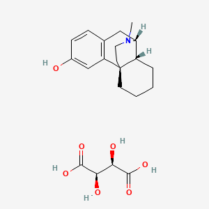 molecular formula C21H29NO7 B10774241 Levorphanol Tartrate CAS No. 5985-50-2