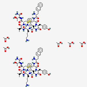 molecular formula C118H158N22O30S4 B10774541 Somatuline Autogel 