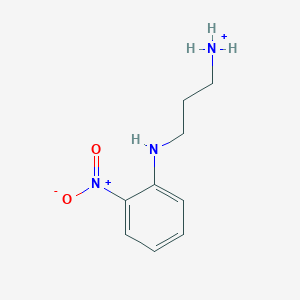 molecular formula C9H14N3O2+ B10774551 3-[(2-Nitrophenyl)amino]propylazanium 
