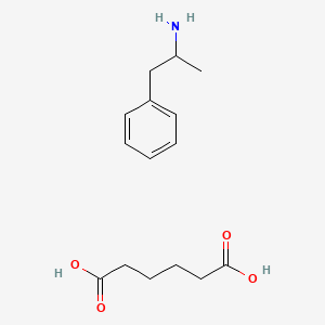 molecular formula C15H23NO4 B10774635 Amphetamine adipate CAS No. 64770-51-0