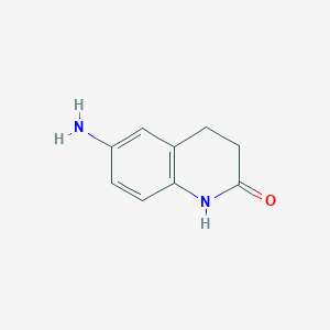 molecular formula C9H10N2O B107747 6-amino-3,4-dihydroquinolin-2(1H)-one CAS No. 22246-13-5