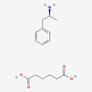 molecular formula C15H23NO4 B10774741 Dextroamphetamine adipate CAS No. 64770-52-1
