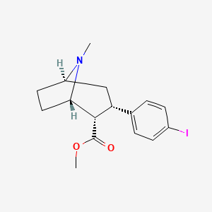 molecular formula C16H20INO2 B10774759 (1S,2S,3S,5R)-methyl 3-(4-iodophenyl)-8-methyl-8-aza-bicyclo[3.2.1]octane-2-carboxylate 