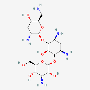 molecular formula C18H37N5O9 B10774776 Tobramycin CAS No. 62169-70-4